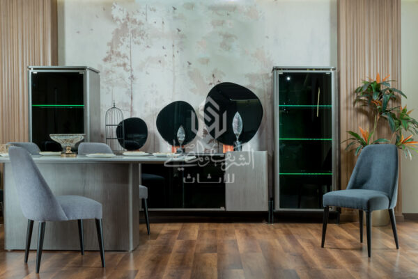 "Black" dining room
